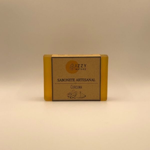 Sabonte Artesanal de Cúrcuma (110g) 100% Natural